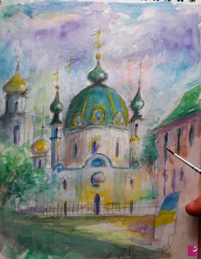 quadri in vendita online - Andreevsky church Kiev