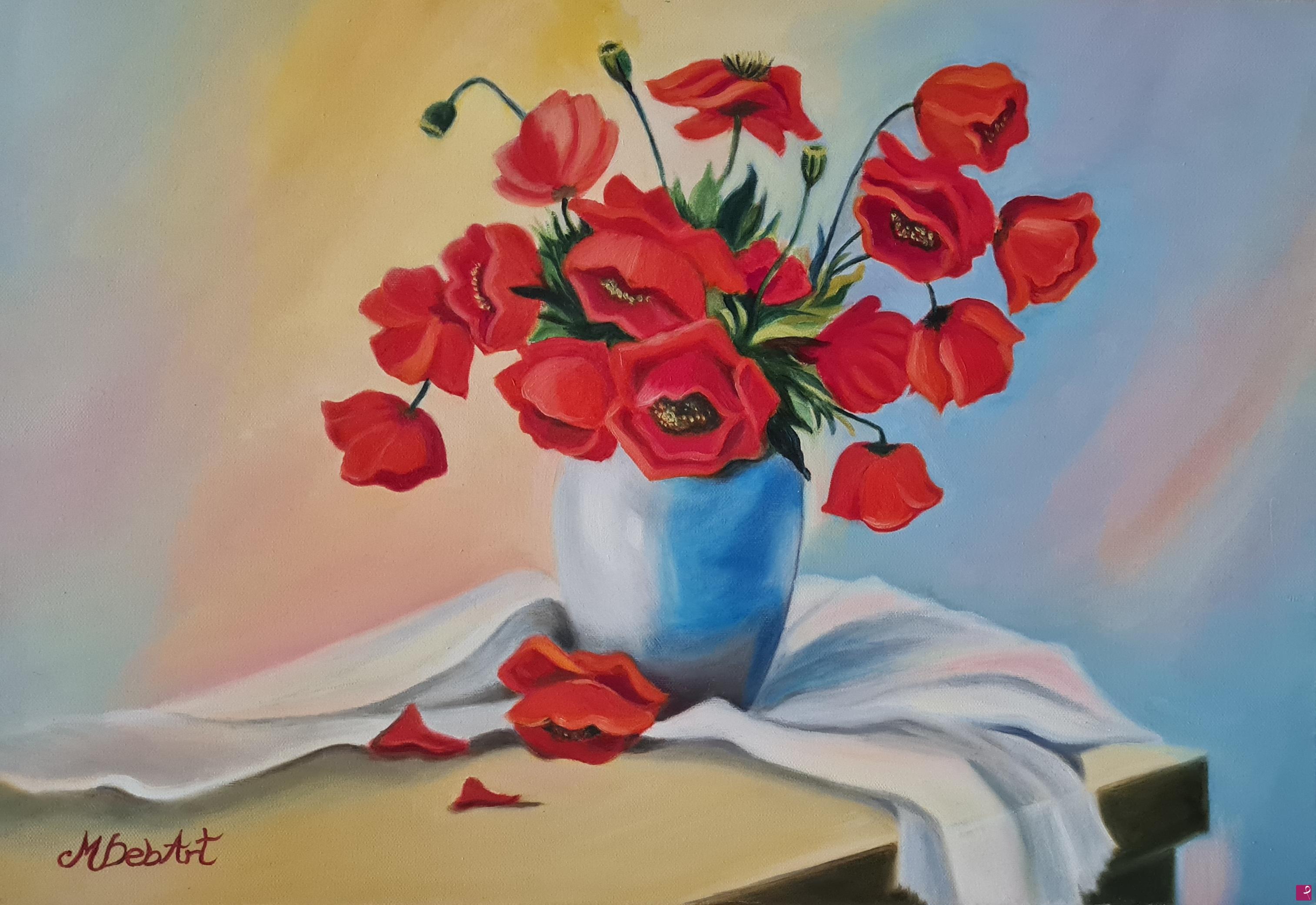 quadri in vendita online - Anemone primaverile 
