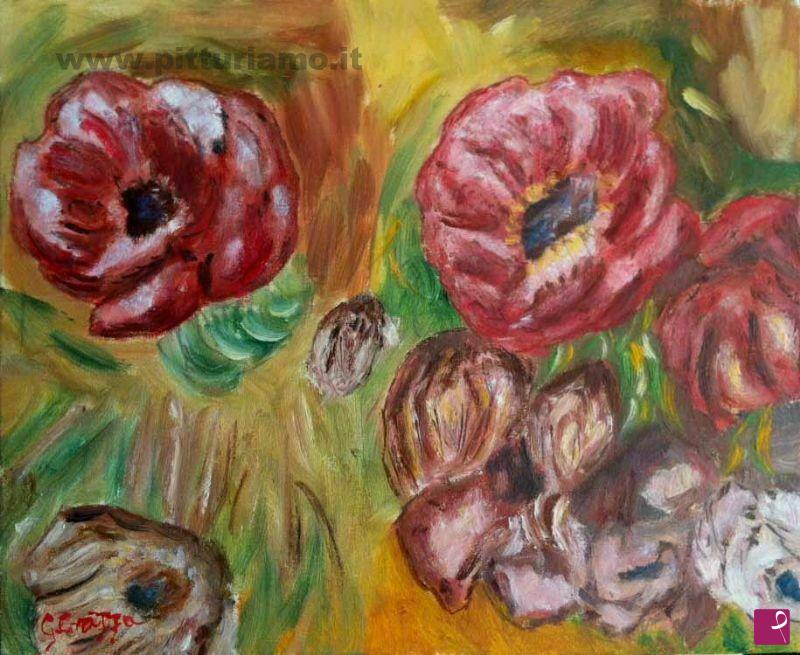 quadri in vendita online - Anemoni