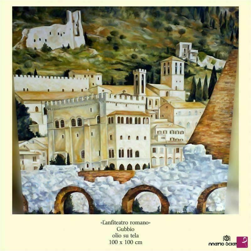 quadri in vendita online - Anfiteatro Romano - Gubbio