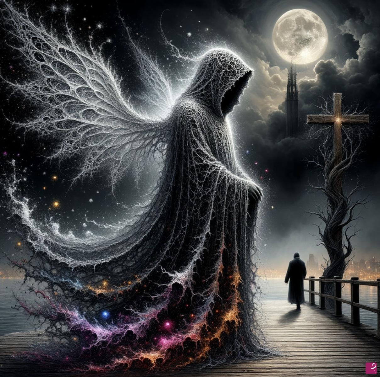 quadri in vendita online - Angel darkness 