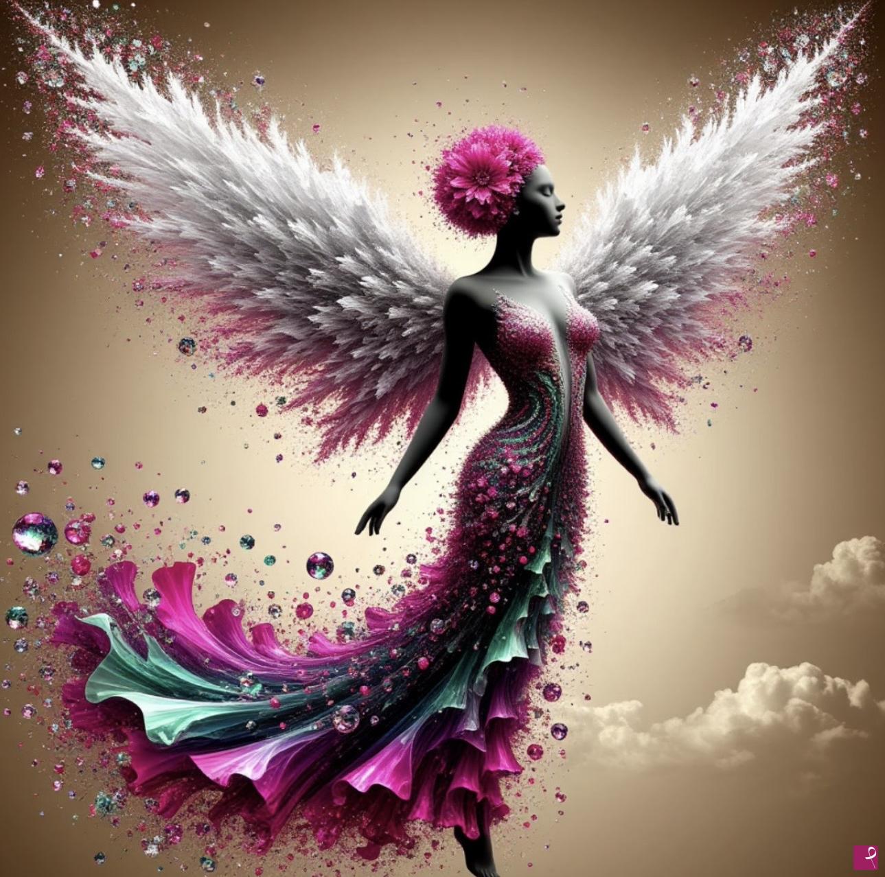 quadri in vendita online - Angel from sky