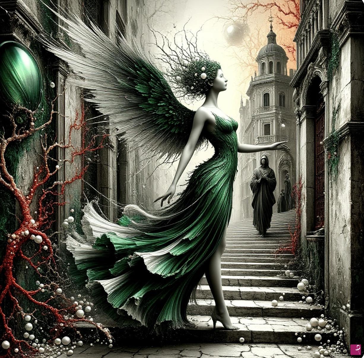 quadri in vendita online - Angel in old city