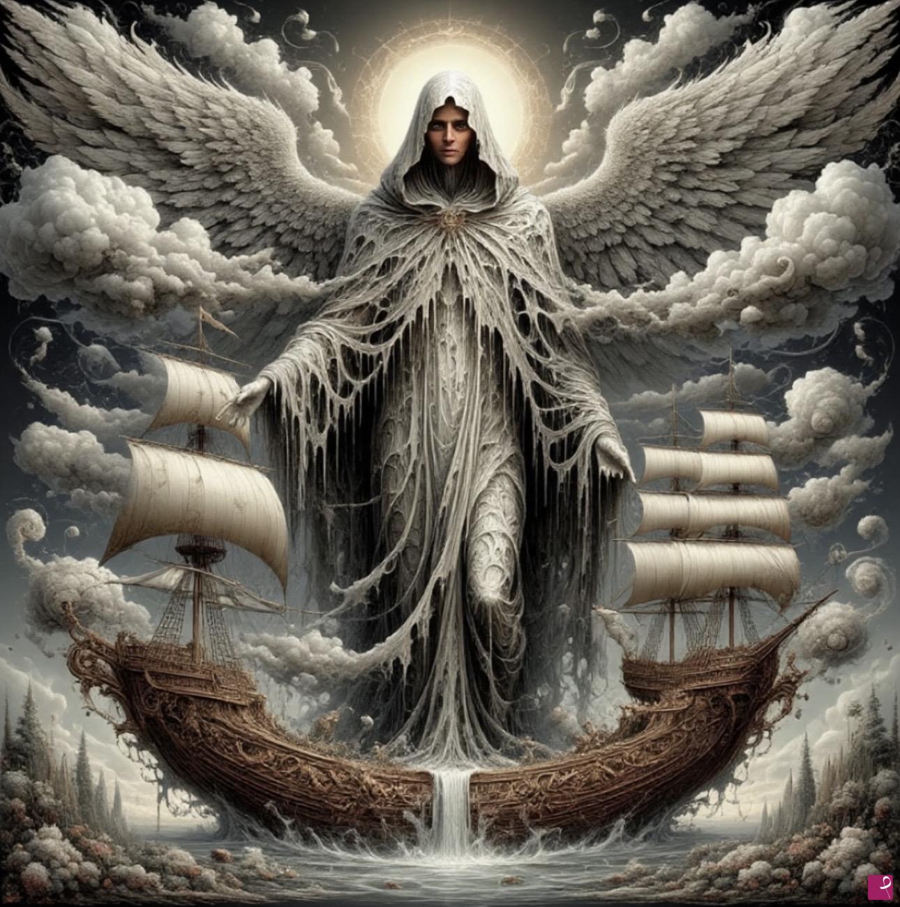 quadri in vendita online - Angel Ship 