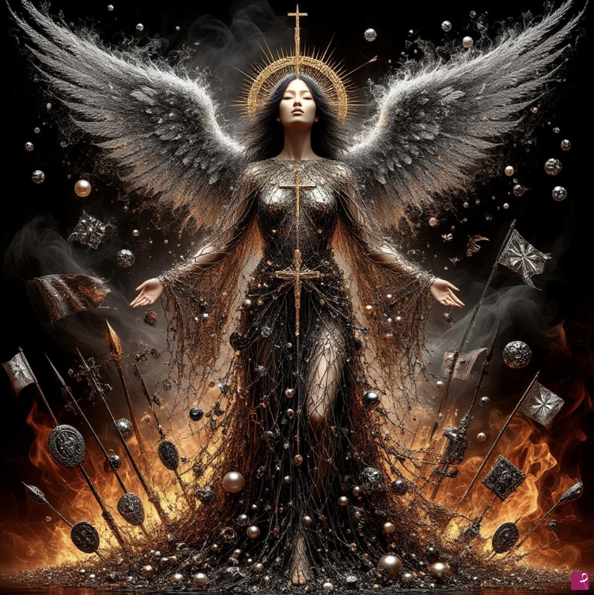 quadri in vendita online - Angel strength