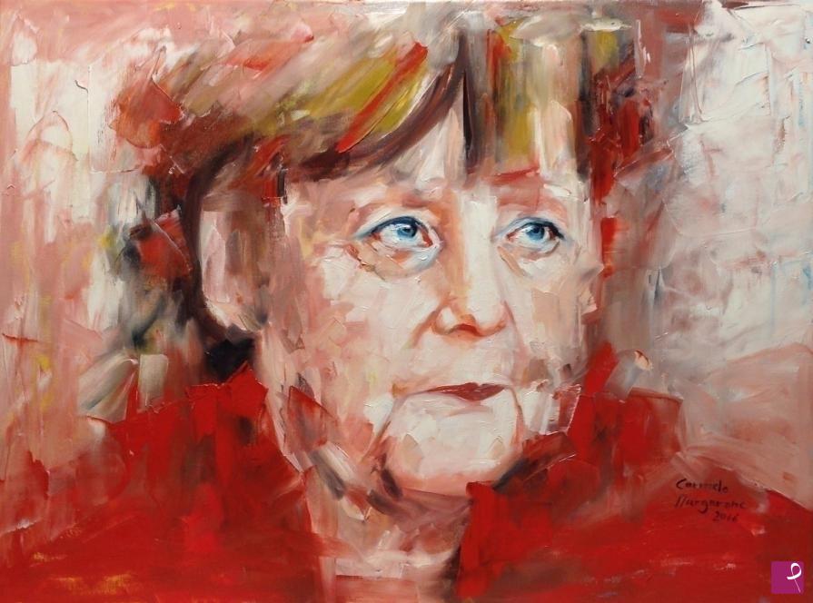 quadri in vendita online - Angela Merkel