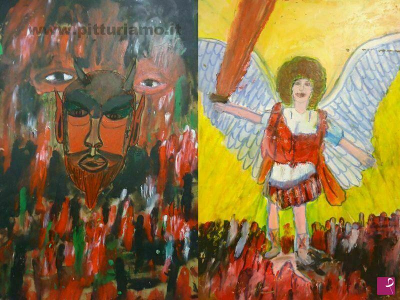 quadri in vendita online - Angeli e Demoni
