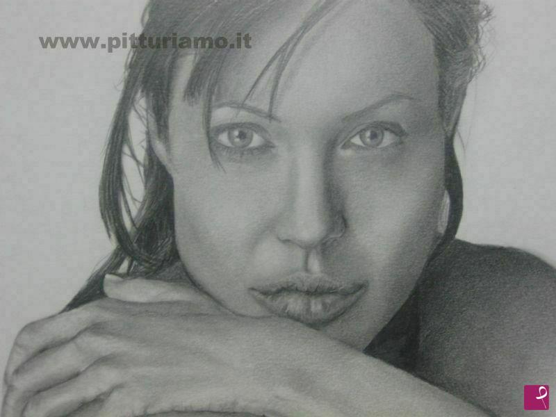 quadri in vendita online - Angelina Joile
