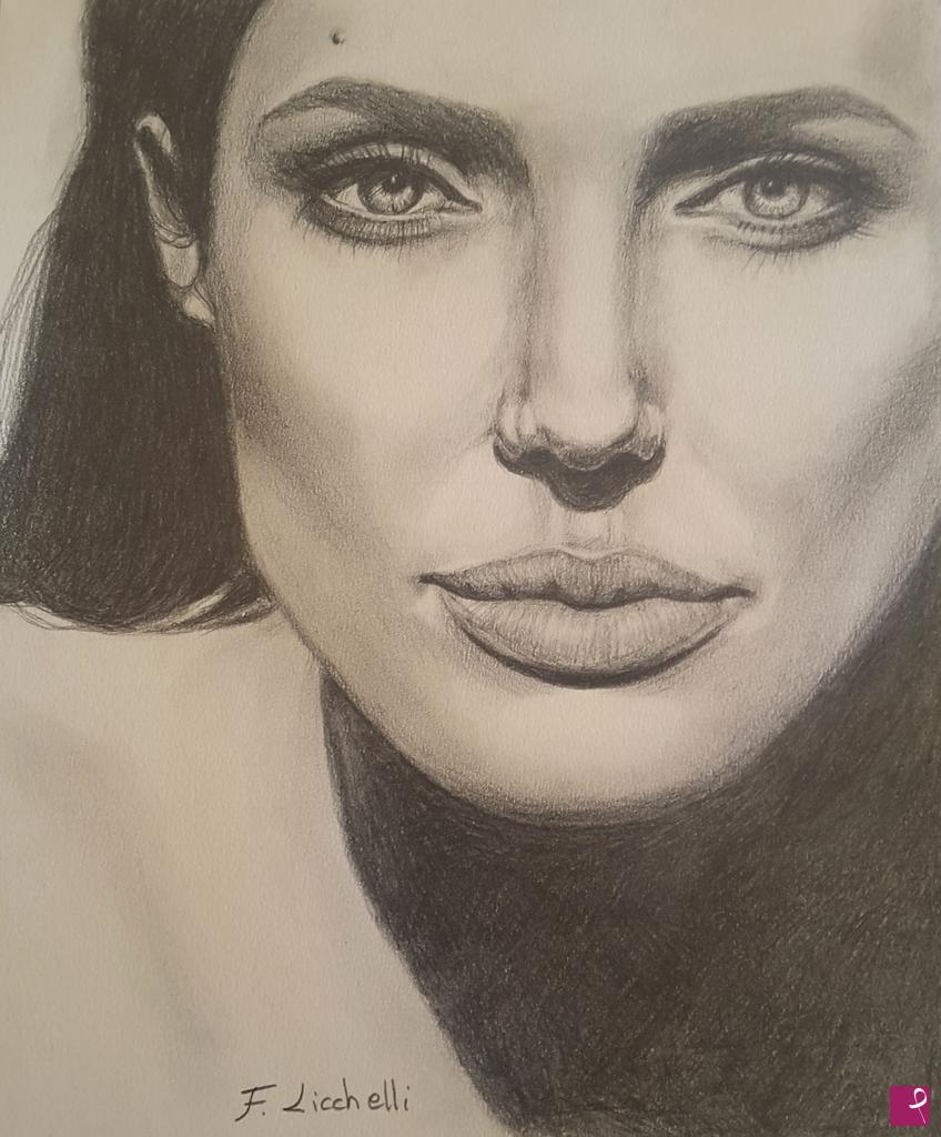 quadri in vendita online - Angelina Jolie