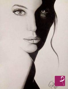 quadri in vendita online - Angelina Jolie 