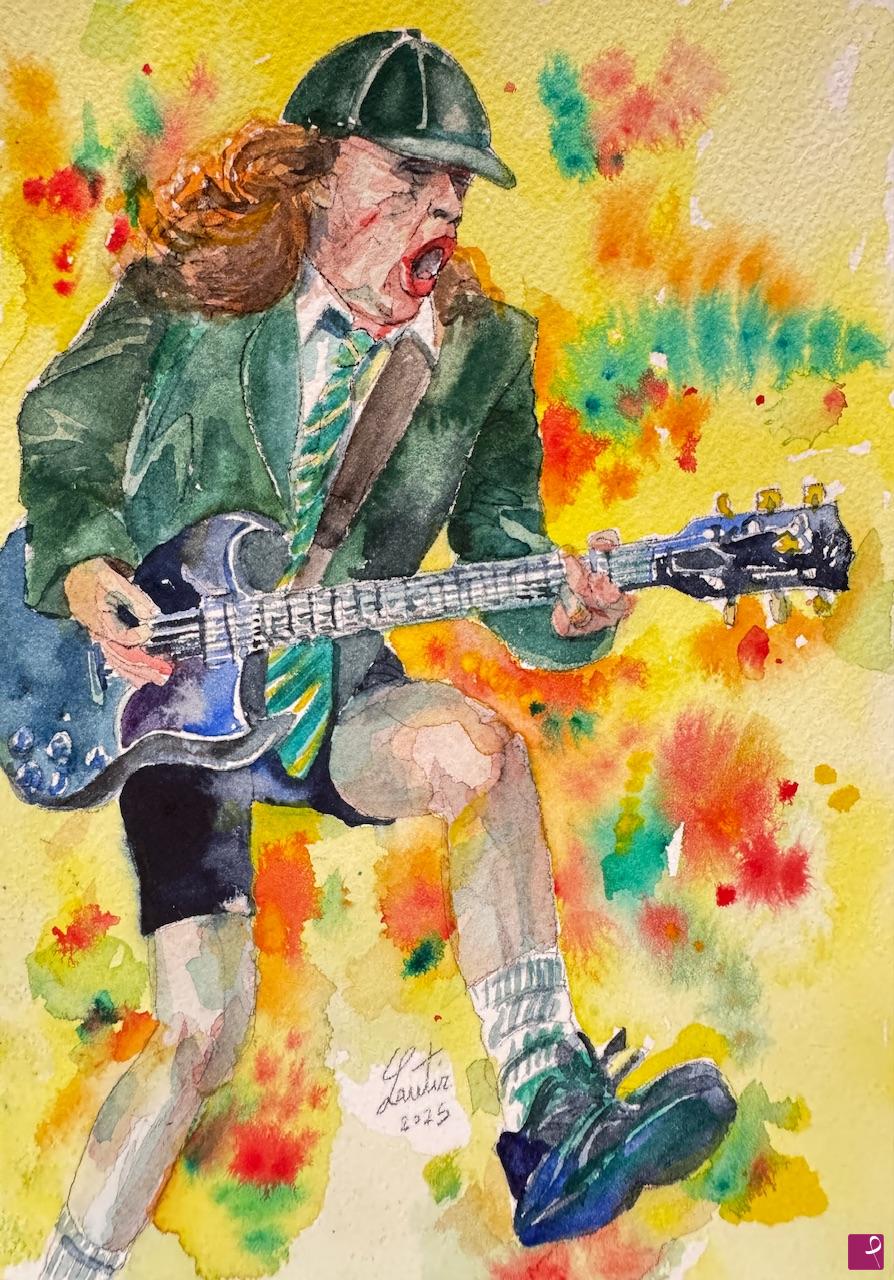 quadri in vendita online -  ANGUS YOUNG - AC/DC