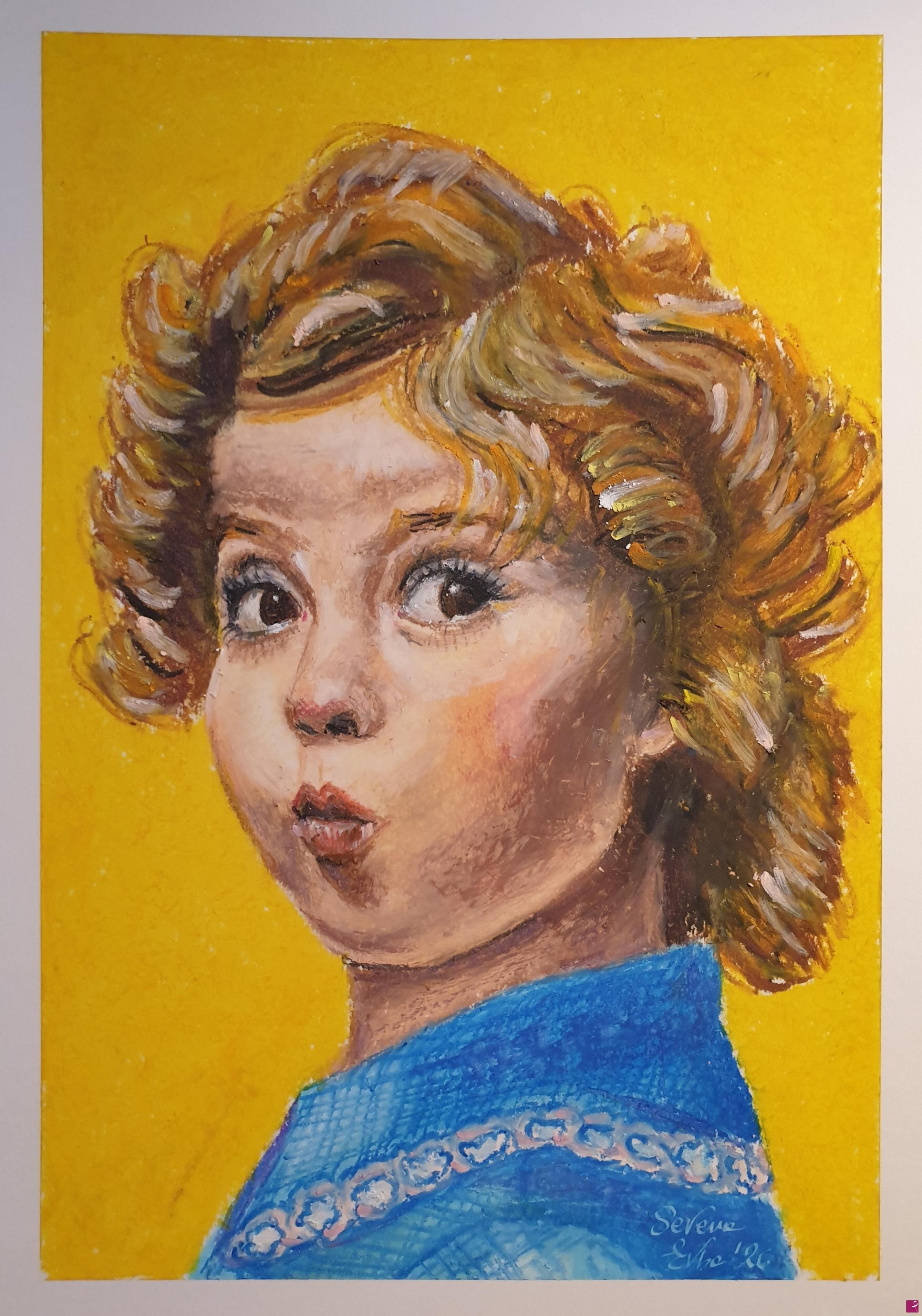 quadri in vendita online - Another funny little girl 