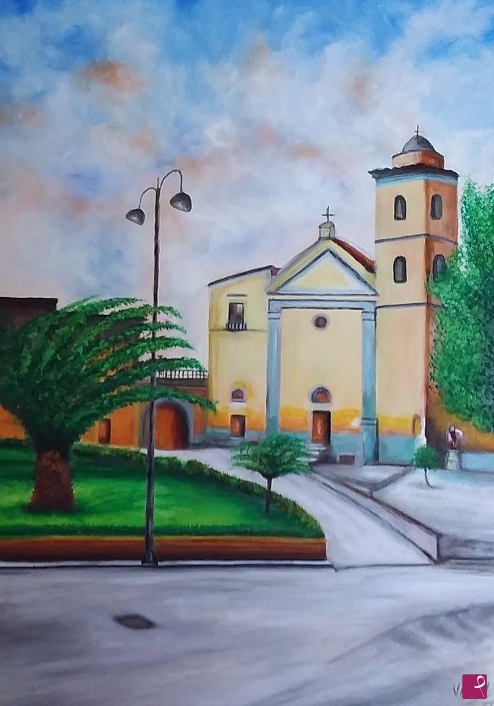quadri in vendita online - Antica chiesa di Pastorano (CE) 