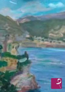 quadri in vendita online - Antica torre in costiera