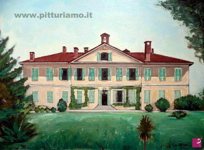 quadri in vendita online - Antica villa