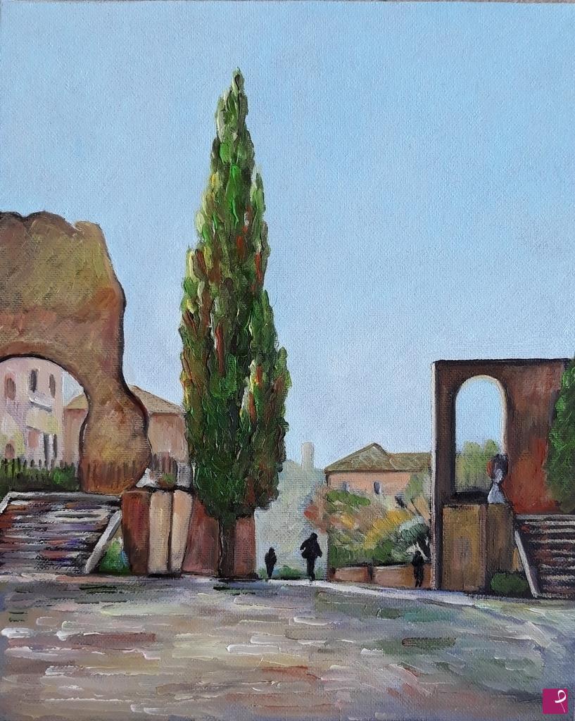 quadri in vendita online -  ANTICHE MURA - ASTI (2018)