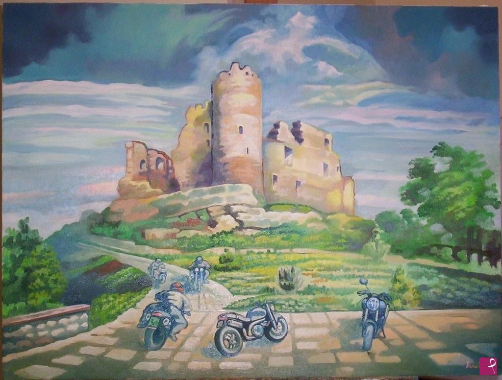 quadri in vendita online - " Antico e Moderno "  quadro moderno dipinto a mano oli on canvas.
