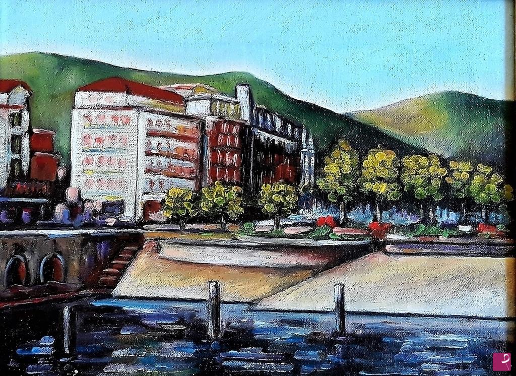 quadri in vendita online - ANTICO PORTO - STRESA (2016)
