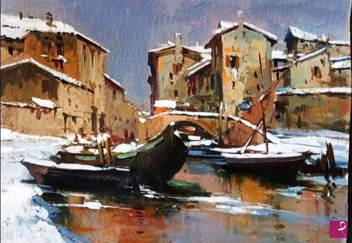 quadri in vendita online - Antico porto Livornese 