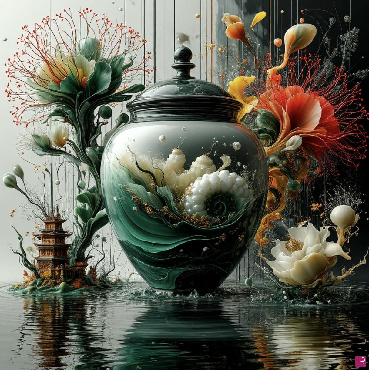 quadri in vendita online - Antique vase