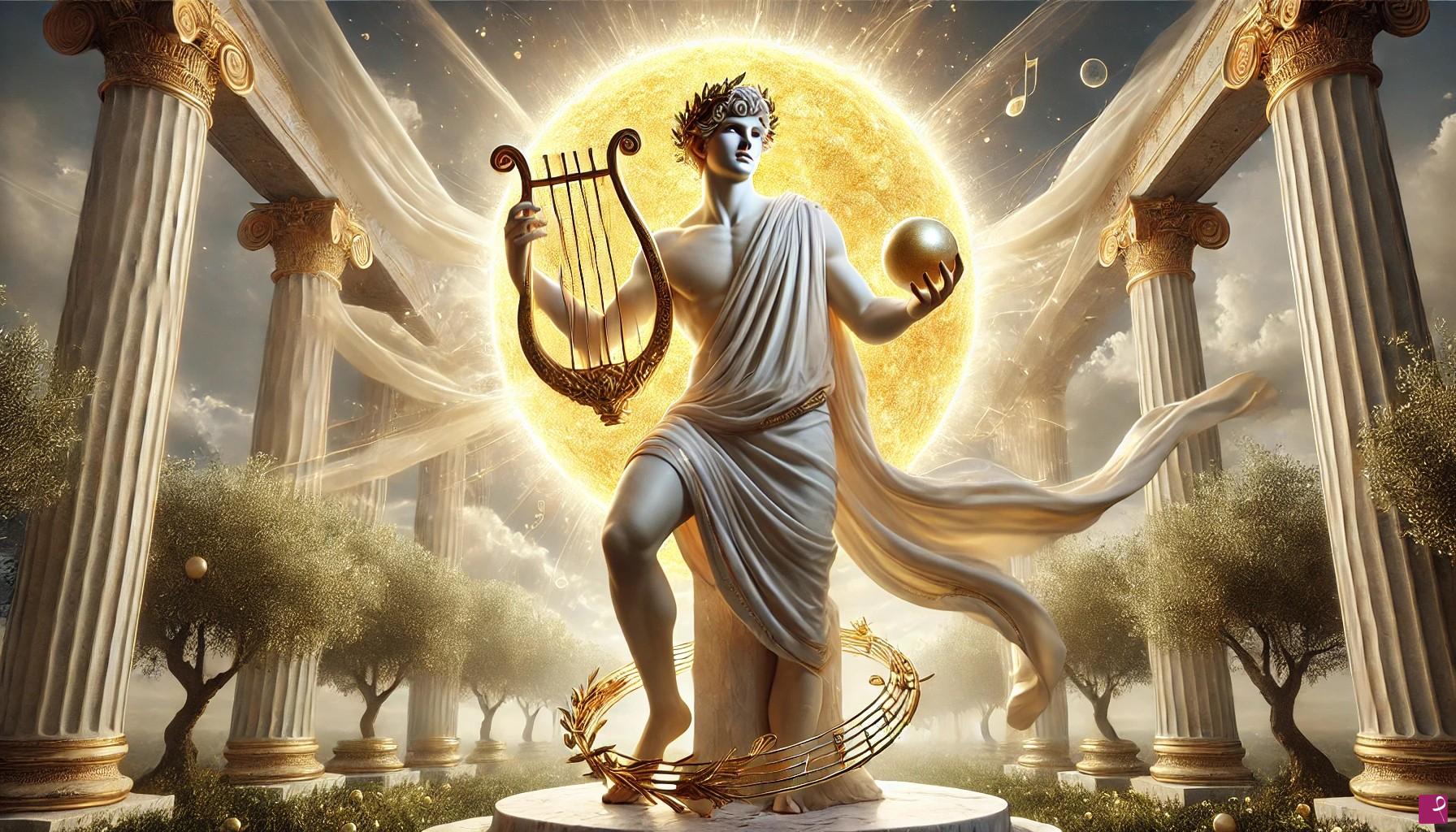 quadri in vendita online - Apollo, Dio greco del sole, della musica, della poesia, dell'arte