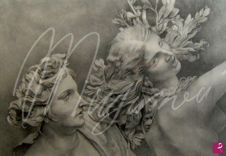 quadri in vendita online - Apollo e Dafne