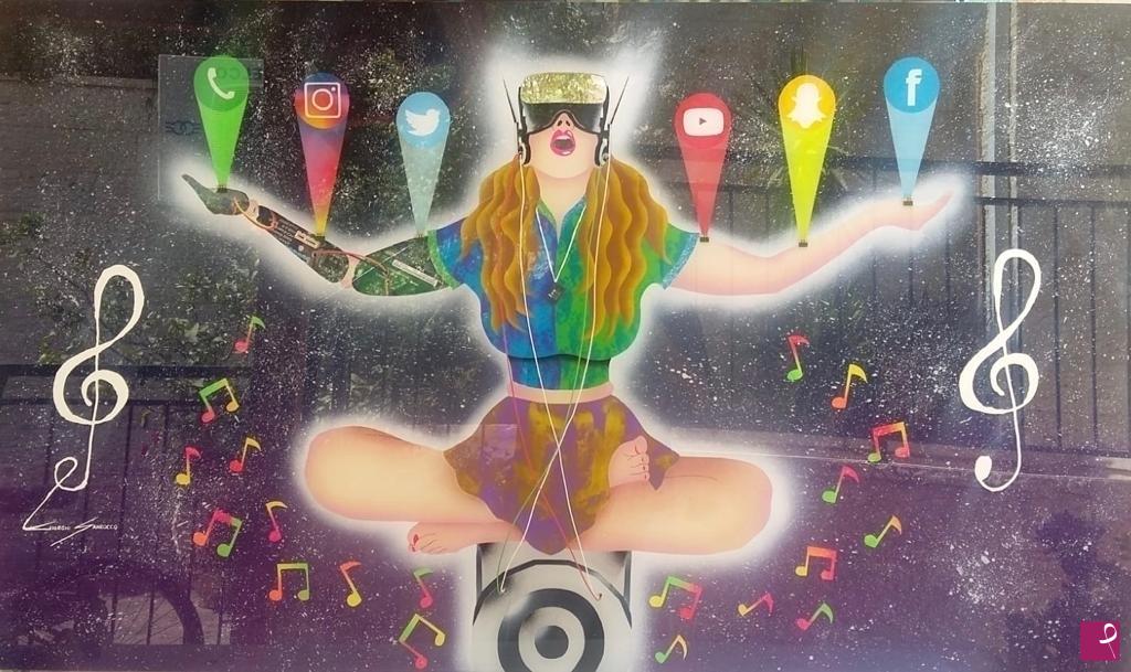 quadri in vendita online - App Meditacion - Hologram 2018