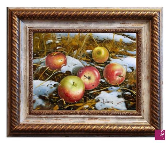 quadri in vendita online - Apples in the snow