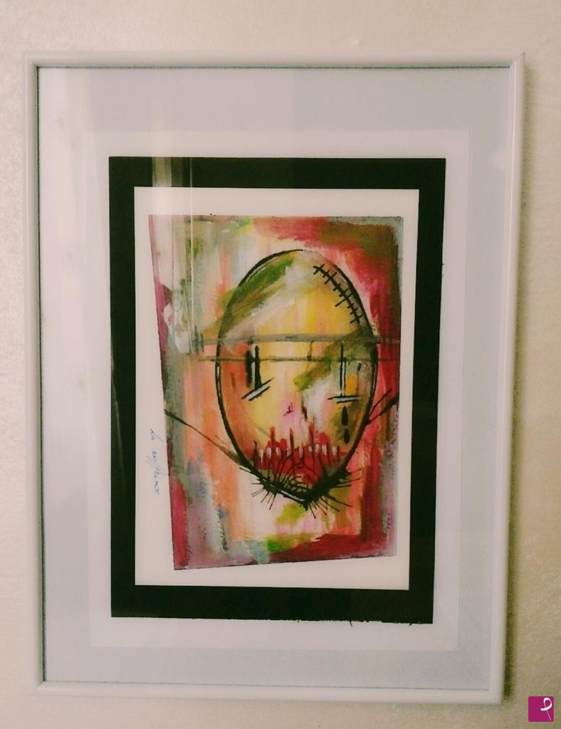 quadri in vendita online - Aquarelle : Monde infini - La Souffrance