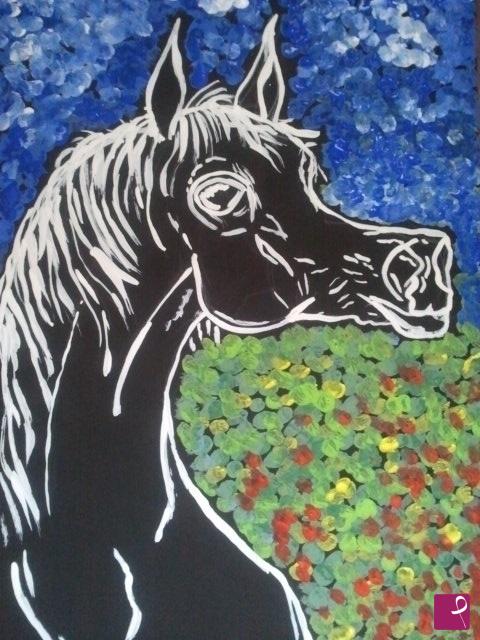 quadri in vendita online - Arabian horse 