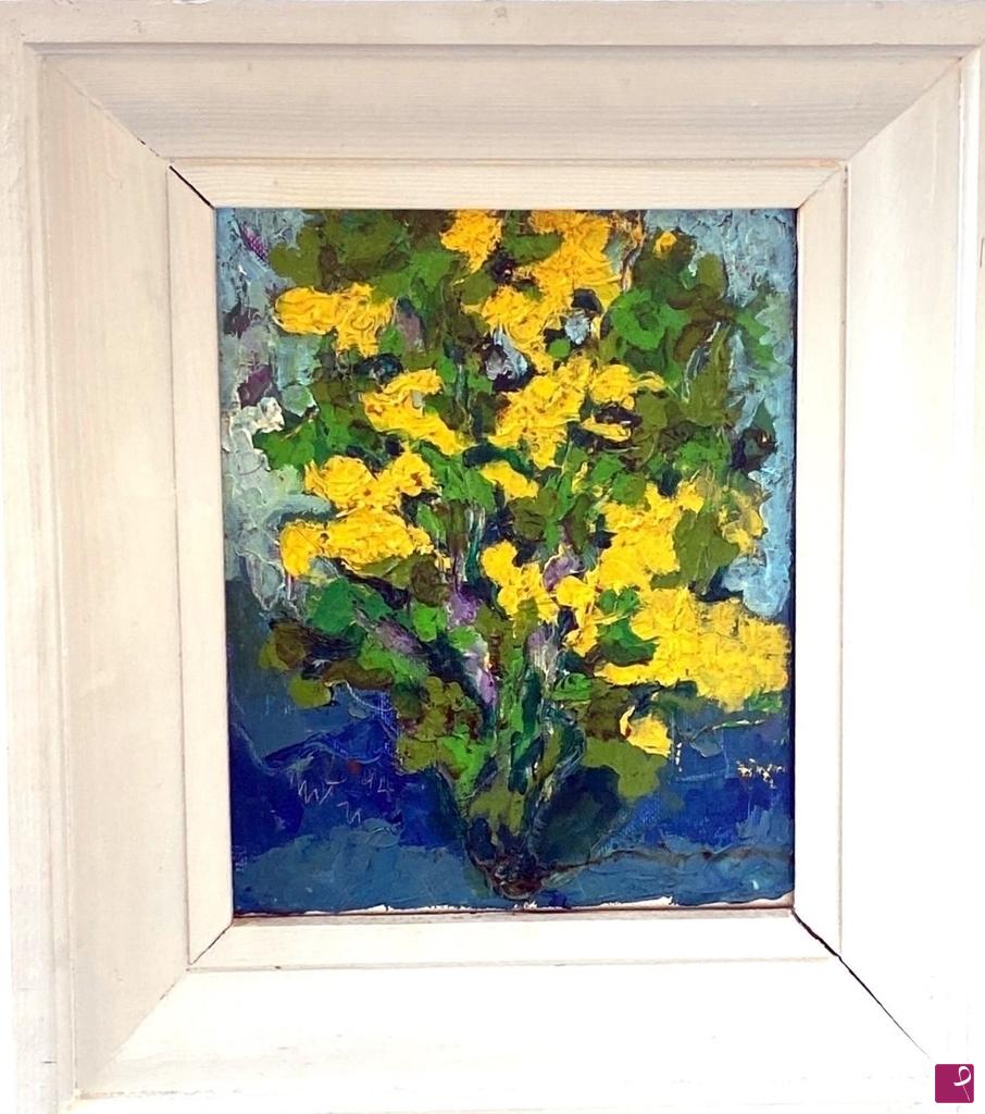 quadri in vendita online - Arbusto in fiore