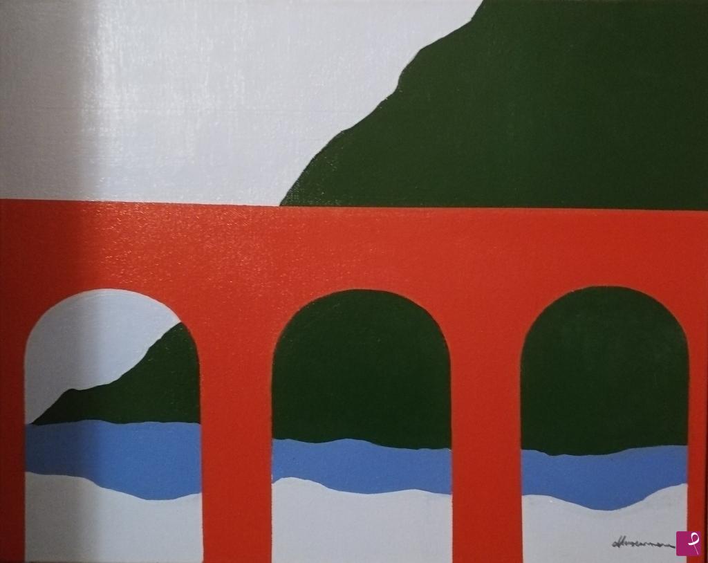 quadri in vendita online - Architetture di carta,il ponte