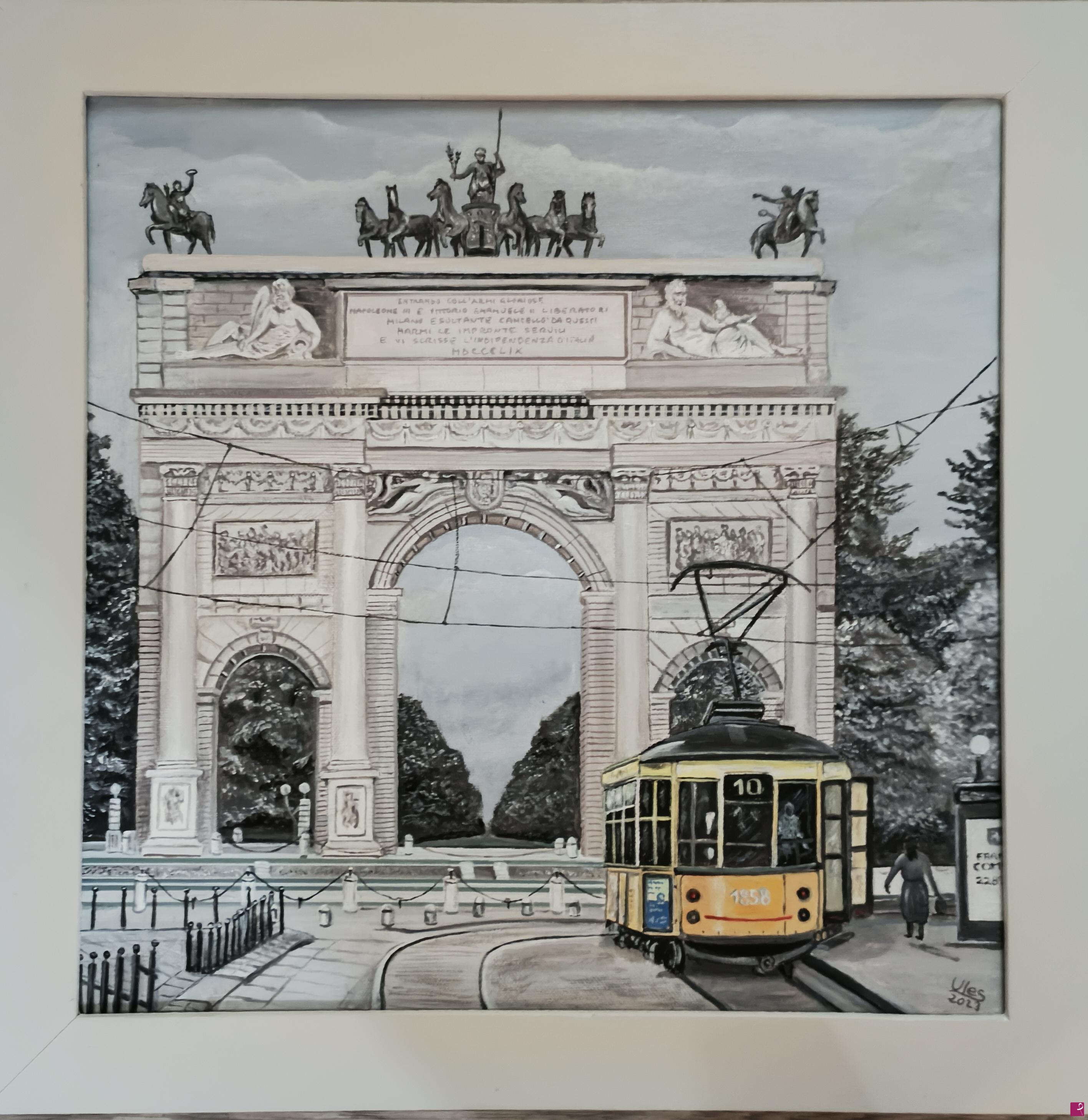 quadri in vendita online - Arco della Pace 1962