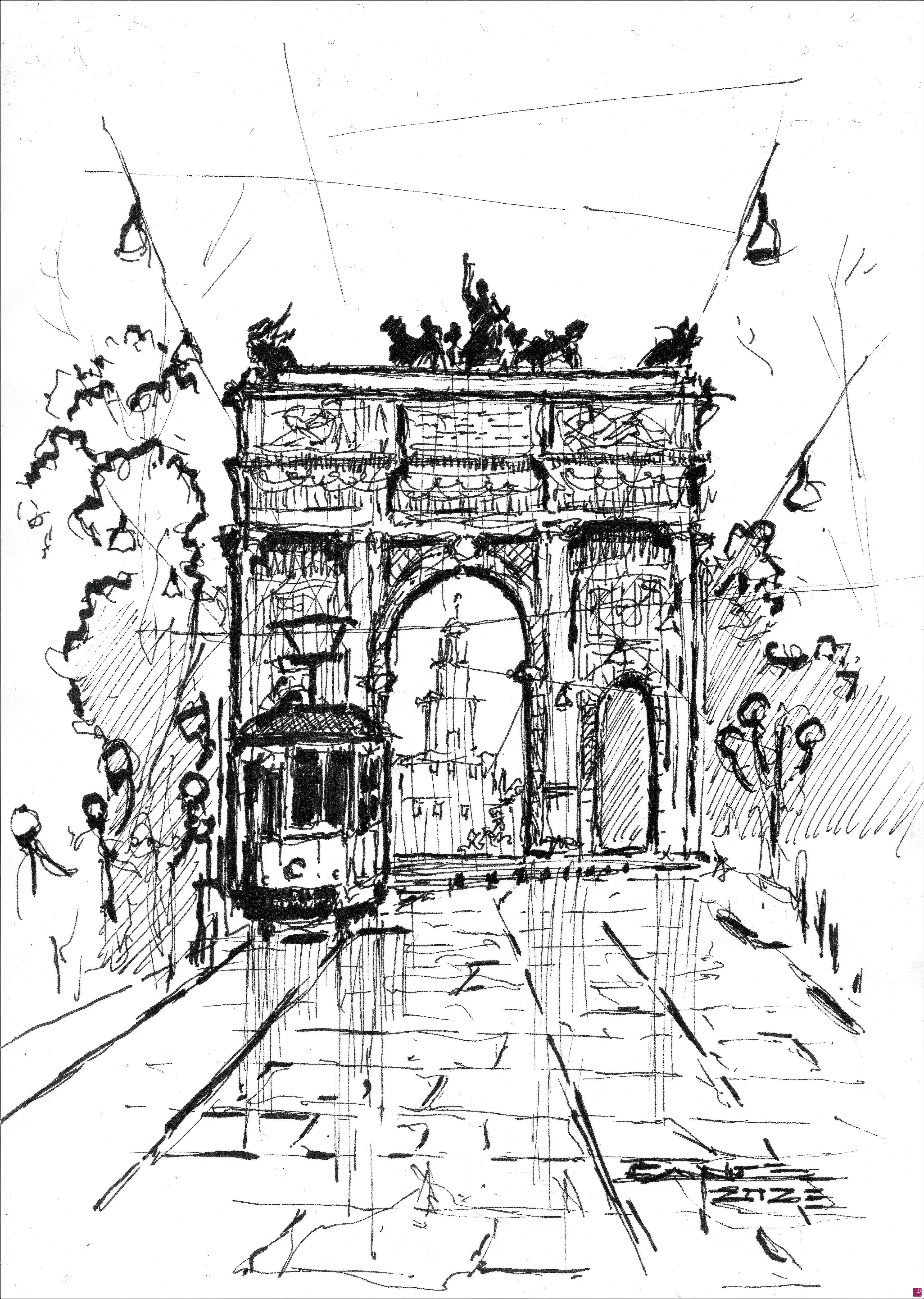 quadri in vendita online - Arco della Pace 2