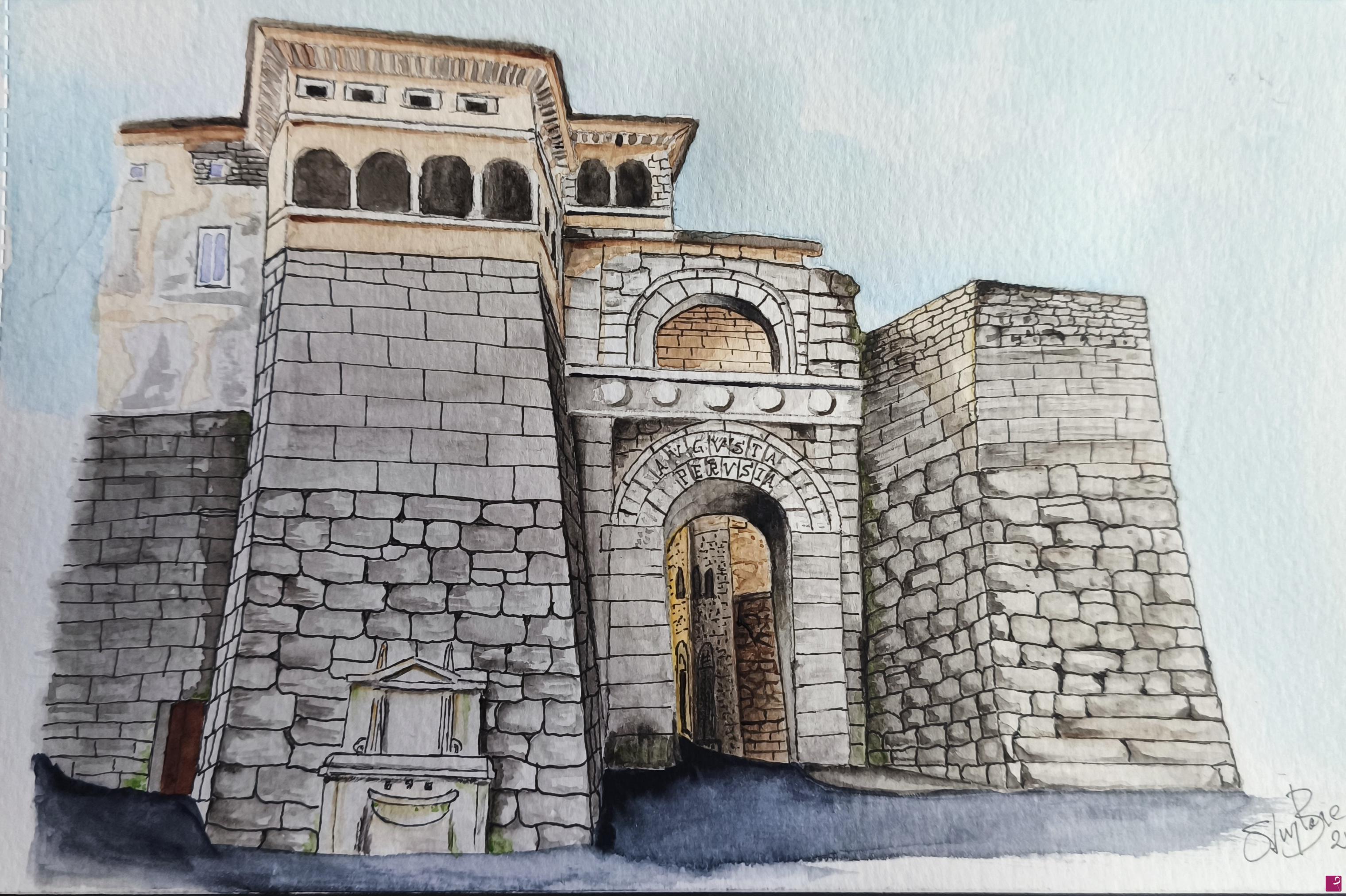 quadri in vendita online - Arco Etrusco - Perugia 