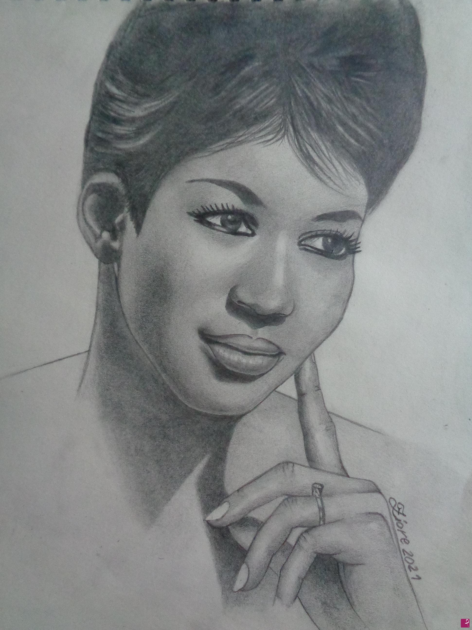 quadri in vendita online - Aretha Franklin 