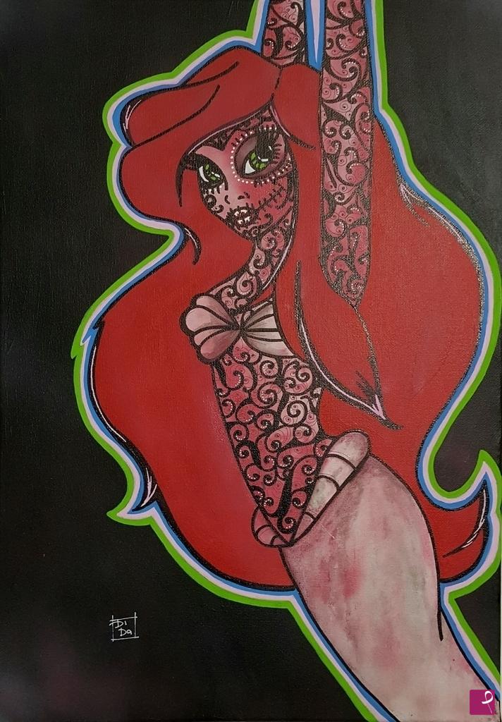 quadri in vendita online - "Ariel...dark marmaid"