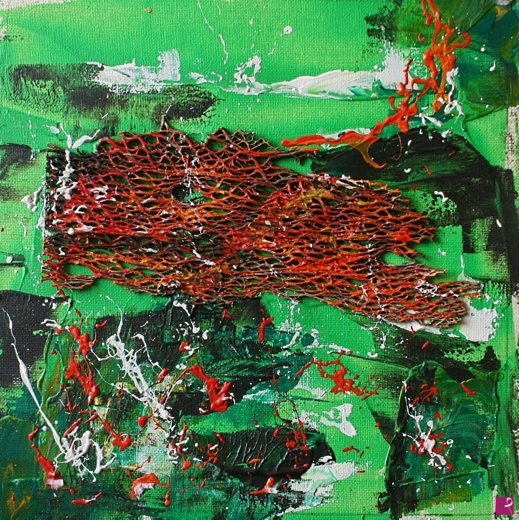 quadri in vendita online - Armatura verde II