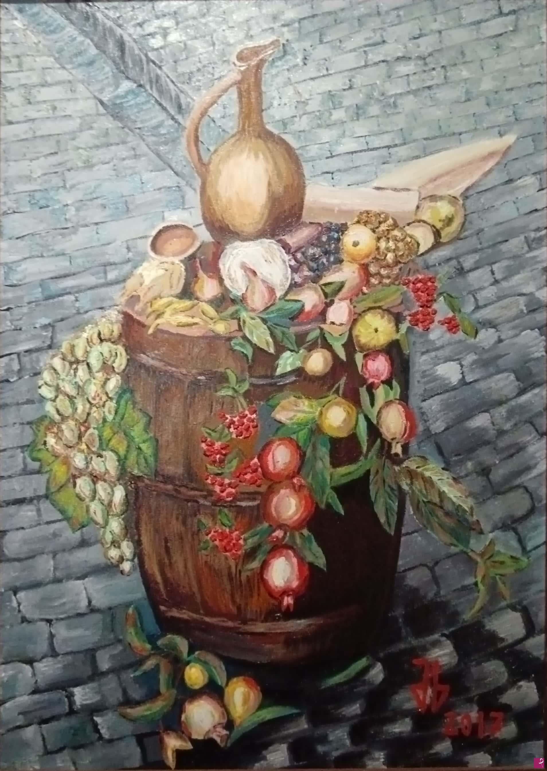 quadri in vendita online - Aroma de pan y vino (Otoño)