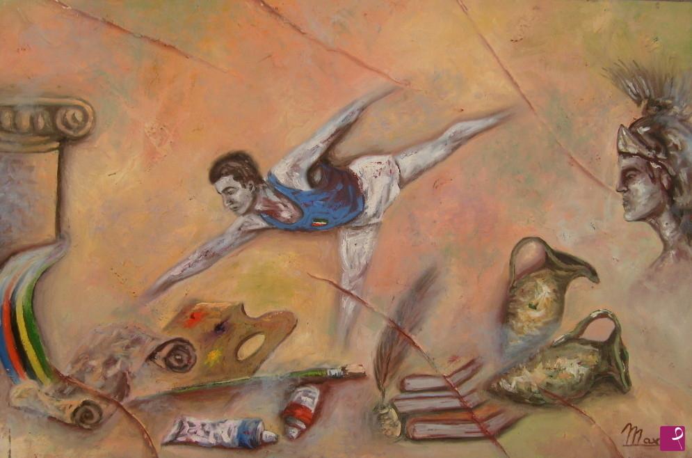 quadri in vendita online - ARTE E SPORT UNITI PER RICORDARE UN CAMPIONE : ANDREA MASSUCCHI