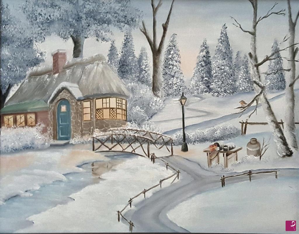 quadri in vendita online - Artmountain_Chalet_Incantato