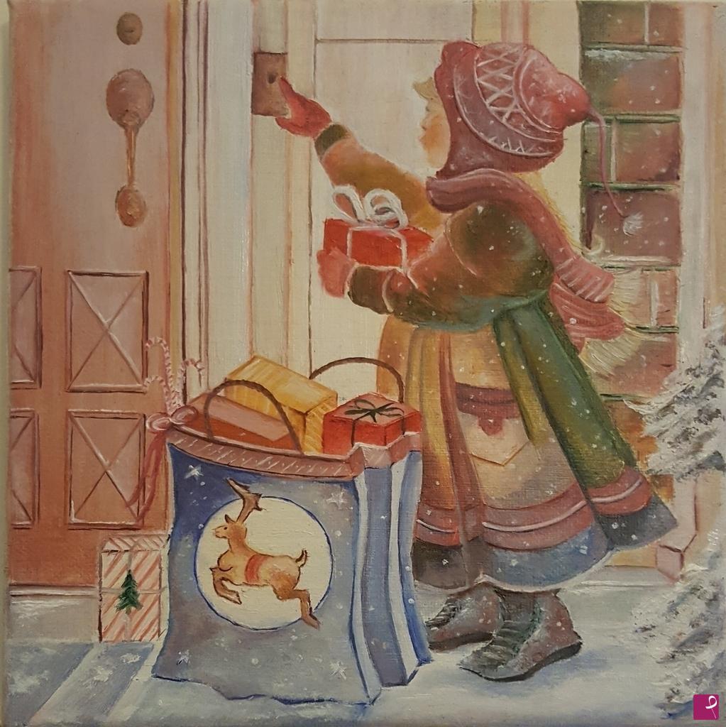 quadri in vendita online - ARTmountain_consegna_dei_regali