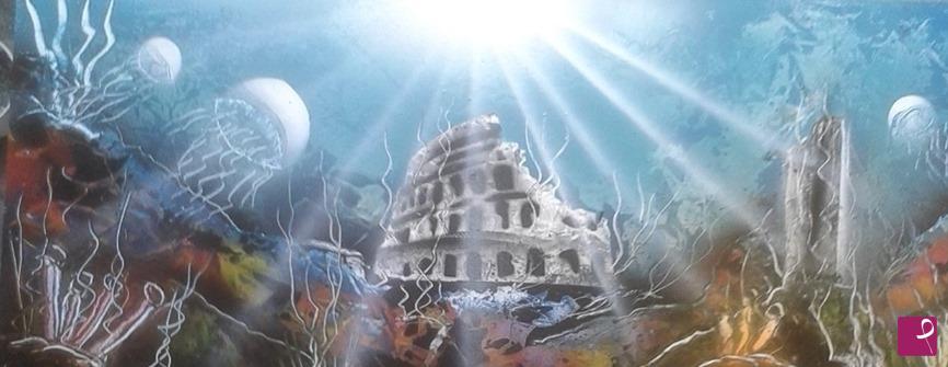 quadri in vendita online - -As I imagine Rome, in 2000 years--Come immagino ROMA fra 2000 Anni--