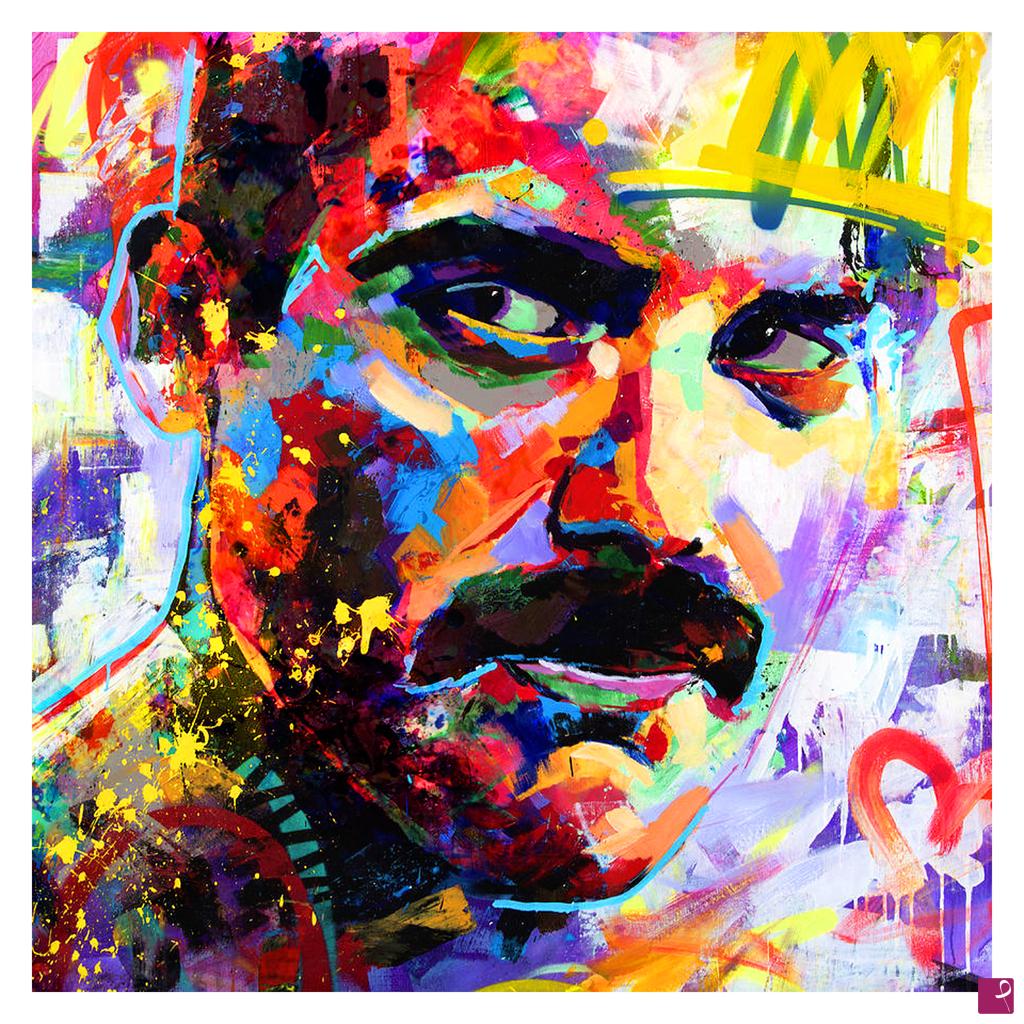 quadri in vendita online - Asia May - Freddie Mercury street art