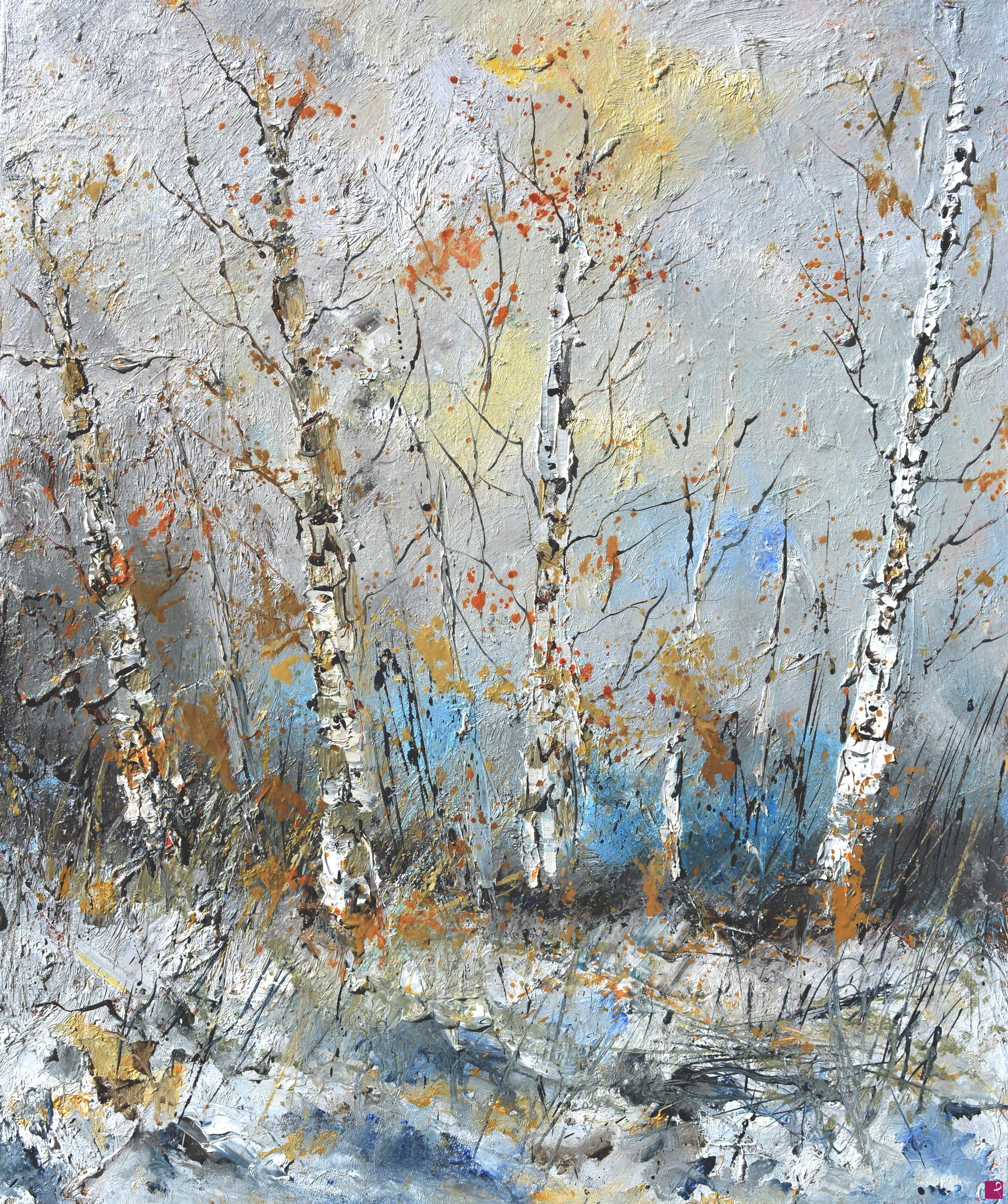 quadri in vendita online - Aspentrees in winter 56
