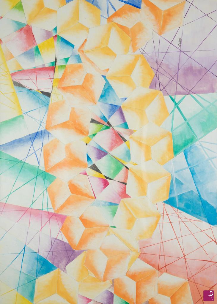 quadri in vendita online - Aspetti visivi nella pittura dei quanti