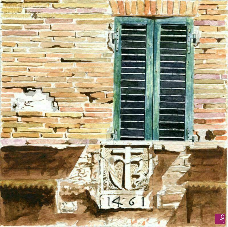 quadri in vendita online - Assisi: Finestra 1461