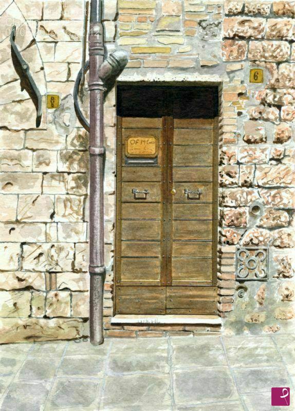 quadri in vendita online - Assisi, Portone