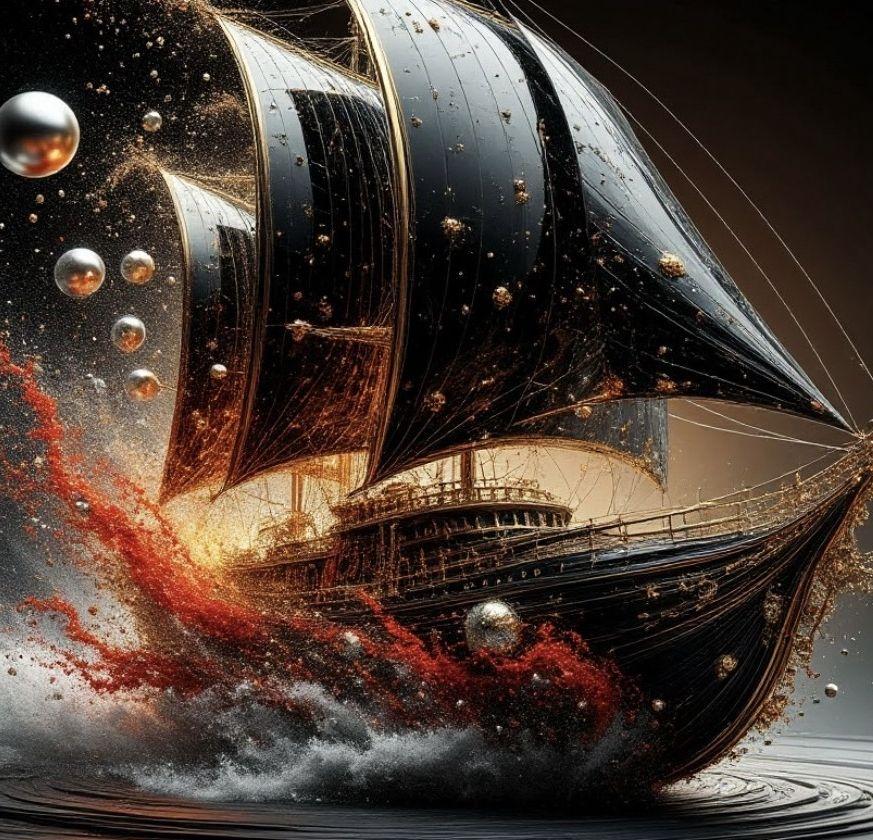 quadri in vendita online - At full speed to sea