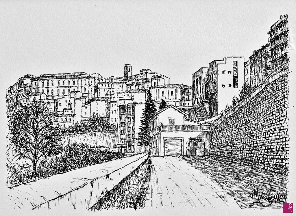 quadri in vendita online - ATESSA - PANORAMA DA VIA CIRCONVALLAZIONE 